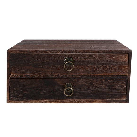 GOOHOCHY 1 Boîte de Rangement Type Boîte, Organisateur pour la Maison, Boîte de Nuit pour Arts Divers (2 Compartiments)