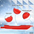 thumbnail image 3 of Superio Torpedo Snow Sled for Kids and Adults, 46", Red, 3 of 8