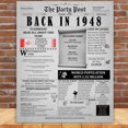 thumbnail image 5 of The Party Post 76th Birthday Party Decorations Poster Born in 1948, 5 of 5