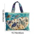 thumbnail image 3 of B Canvas Tote Bag, Women'S Shoulder Bag With Large Capacity, Double Stitching, Wide Comfortable Handle For Daily Use And Commuting, 3 of 7