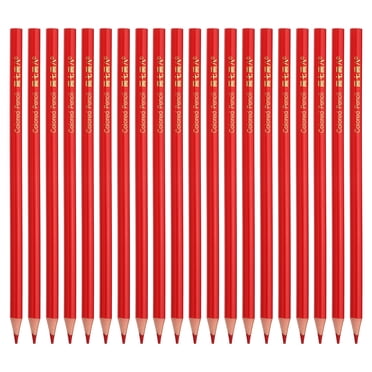 Uxcell Red Colored Pencils Set, 20 Pcs Oil Color Pencils Wooden Coloring Drawing Pencil for Artists Art Painting