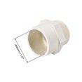 thumbnail image 3 of Unique Bargains 40mm Slip x G1-1/4 Male Thread,PVC Pipe Fitting Adapter Connector 2Pcs, 3 of 4
