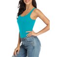 thumbnail image 4 of Women's Tank Top with Shelf Bra Adjustable Wide Strap Camisole Cotton Undershirt, 4 of 6