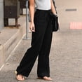 thumbnail image 3 of XZNGL Pantalon à Jambe Grand pour Femmes Mode Femmes Uni Bandage Ample Décontracté Leggings à Jambe Grand Bas Pantalon Long Pantalons Amples pour Femmes Pantalons Amples pour Femmes Pantalons pour Femmes Décontractés Pantalons Décontractés pour Femmes, 3 of 6
