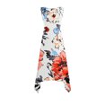 thumbnail image 4 of Ovzne Robes Grande Taille pour Femmes aux Formes Robe de Plage Robes pour Femmes Sans Manches Col Rond à Cordon Décontractée à Volants Robe Trapèze Courte Robe de Vacances Liquidation, 4 of 7