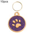 thumbnail image 2 of 10Pcs Pet Dog Cat ID Tag  Claw Engraved Collar Pendant Key Holder Bag Decor, 2 of 10