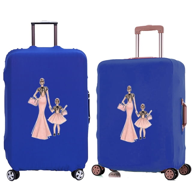 Suitcase Protective Cover Trolley Travel Suitcase Elastic Dustroof Cover Apply To 18-28 Inch Luggage Mom Series Pattern 8Mom018 S