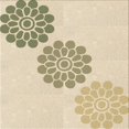 thumbnail image 1 of Ahgly Company Tapis d'Intérieur Lavable en Machine Carré Transitionnel Vanille Or, 6 Pieds Carré, 1 of 7