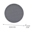 thumbnail image 5 of CEHVOM 6pc Cup Mat For Drinks, Silicone Drink Cup Mat, Cup Mat With Grooved Design, Non-slip Base, Cup Mat For Coffee Table Clearance, 5 of 5