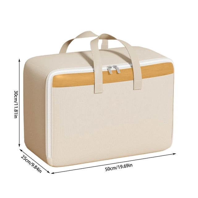 Organisateur de Vêtements pour Garde-Robe, Sac de Rangement de Voyage à Main, Épaissi, Anti-Cendre, Anti-Humidité, Sac de Finition pour Couvertures de Garde-Robe Domestique, Sac Mobile, Sac de Rangement, Organisateur de Sac de Rangement