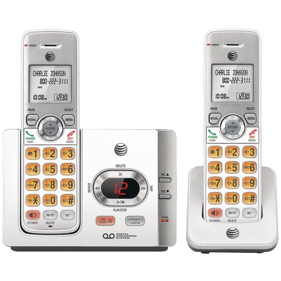 AT&T(R) EL52215 DECT 6.0 Cordless Answering System with Caller ID/Call Waiting (2 Handsets)