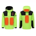 thumbnail image 1 of RXIRUCGD USB Intelligent Constant Temperature Heated Windproof Plus Size Coat For Men And Women Winter 4 Heated Jacket Coat( Green, Size:XL ), 1 of 7