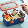 thumbnail image 1 of EGNMCR Lunch Box Compartment Lunch Box For Office Workers Temperature Lightweight Students With Rice Divider Stainless Steel Insulation Lunch Box Bento lunch boxes, 1 of 6