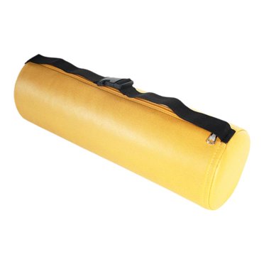 Milaget Oreiller Rouleau de Taille Compact Oreiller de Soutien de Taille pour la Maison et le Voyage Longue Assise Or Jaune