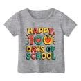 thumbnail image 1 of FhsagQ The 7th Of July Garçon et Fille Mode Décontractée Imprimé Col Rond Ample Manches Courtes T-Shirt Haut Filles Printemps The 7th Of July T-Shirts Taille 14-16 Tout-Petits Filles T-Shirts d'Été 5T Gris 3-4 Ans, 1 of 4