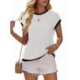 thumbnail image 3 of T-shirts à Manches Courtes pour Femmes Blanc TTG, 3 of 7