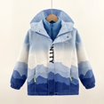 thumbnail image 2 of XASZHN Veste Utilitaire Vintage Décontractée pour Enfants Mode Hiver Tendance Col Bleu 7-8 Ans, 2 of 6