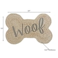 thumbnail image 2 of Braided Jute Bone Shape Pet Mat Woof 15 X 23, 2 of 3
