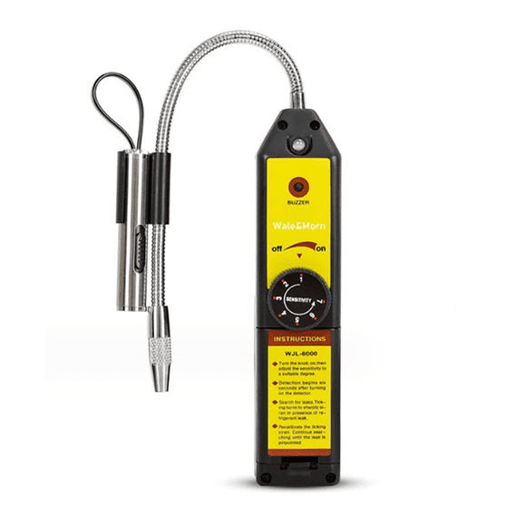 -6000-L Freon Leak Detector Halogen Leak Detector Refrigerant Gas HVAC R22 R410A R1234YF Detector with UV Light