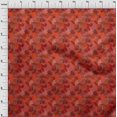thumbnail image 4 of oneOone Tissu Polyester Spandex Rouge Motif Feuille Tropicale Matériel de Couture Tissu au Mètre 56 Pouces de Large, 4 of 5