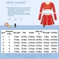 thumbnail image 5 of Aislor Uniforme de Cheerleading pour Filles Enfants Tenues de Cheer Patchwork Métallique Costume de Compétition Performance A03 6, 5 of 5