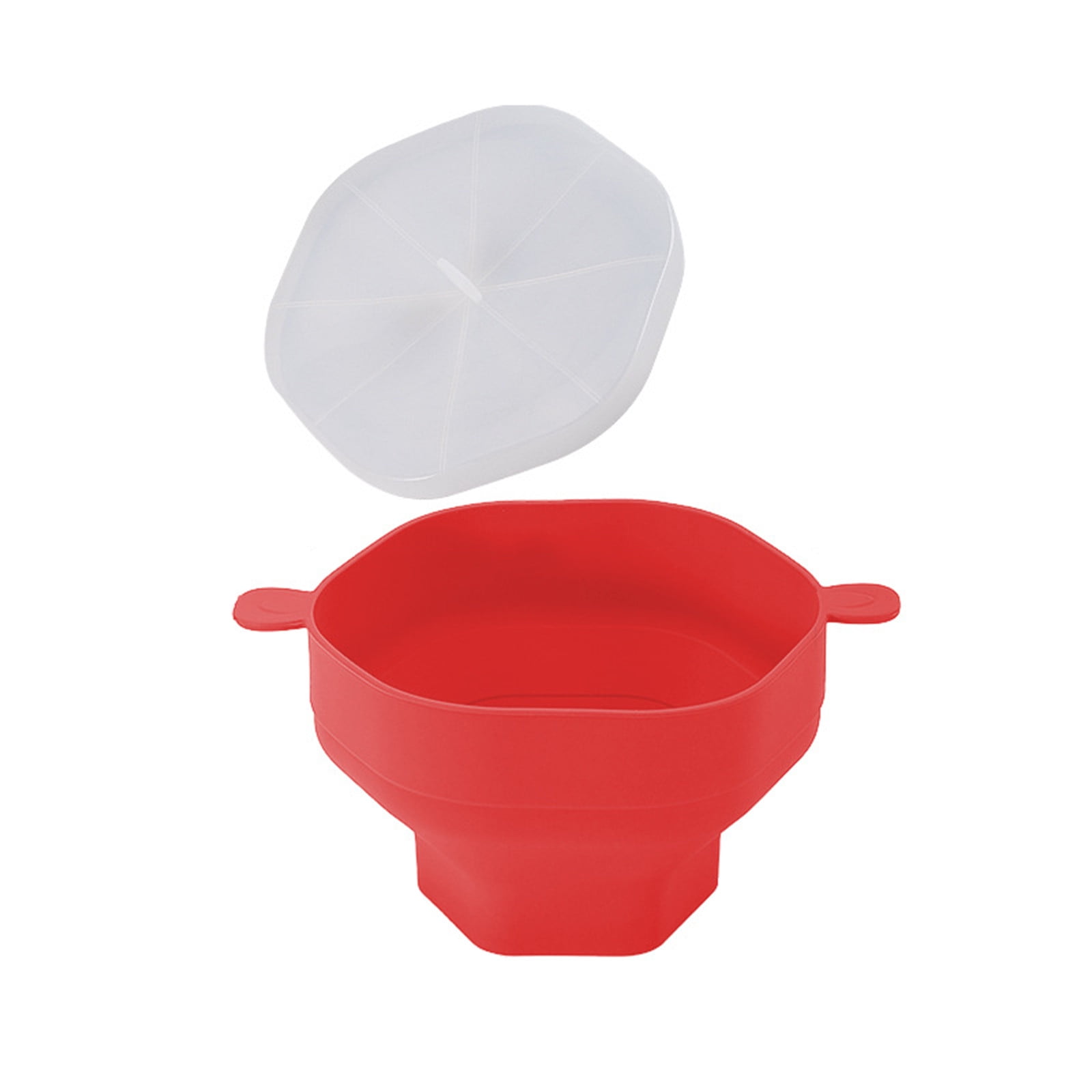 EGNMCR Seau à Maïs Soufflé pour Micro-Ondes Bol à Maïs Soufflé Résistant aux Hautes Températures avec Poignée Appareil à Maïs Soufflé Extensible Popcorn Popcorn