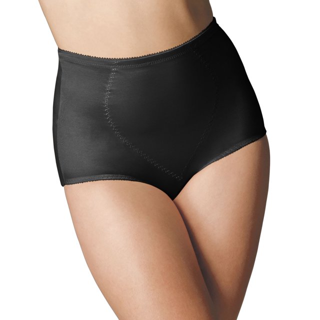 Bali Womens Tummy Panel Firm Control Brief, XXL, Black