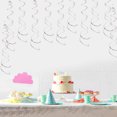 thumbnail image 3 of Becaristey 6pcs Set Streamers Decorations Party Streamers Gold Streamers Party Decorations Ceiling Decorations For Birthday Party Silver 27.5 inch 1Set, 3 of 6