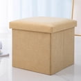 thumbnail image 3 of XZNGL Tabouret de Rangement Multifonctionnel Pouvant s'Asseoir, Tabouret de Rangement, Boîte de Rangement Pliable en Tissu Uni pour la Maison, Tabouret pour Changer de Chaussures, 3 of 3