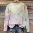 thumbnail image 4 of Yuyuzo Chandails en Molleton pour Filles Col Rond Manches Longues Décontracté Confortable Bloc de Couleur Pull d'Automne, 4 of 5