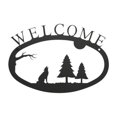 thumbnail image 1 of Village Wrought Iron WEL-145-S Petit Panneau de Bienvenue - Timberwolf, 1 of 3
