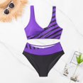 thumbnail image 5 of 2025 Women's High Waisted Tankini Junior Bathing Suits Shorts Two Pieces Tankini Set Bikini Tops for Women Large Bust Supportive, 5 of 5