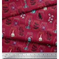 thumbnail image 3 of Soimoi Polyester Crepe Fabric Ghost,Skull & Witch Halloween Decor Fabric Printed Yard 52 Inch Wide, 3 of 3