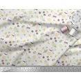 thumbnail image 2 of Soimoi White Velvet Fabric Tea Bag,Star Anise & Lemon Slice Vegetable Fabric Prints By Yard 58 Inch Wide, 2 of 3