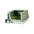 thumbnail image 3 of lionlar Bac à Litière pour Chat avec Fond Détachable Semi-Fermé Portable Anti-Odeurs Vert P, 3 of 9