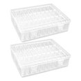 thumbnail image 1 of Shisuyan 60 Small Boxes Plastic Bead Storage Containers for Home Organization and Storage Crafters Transparent, 1 of 9