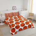 thumbnail image 3 of Erosebridal Basketball Lover Bedding Full Comforter Set, Orange Down Comforter, Balls Game Decor, Reversible 3-Piece, 3 of 7