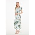 thumbnail image 2 of Robe Longue Simple Hawaïenne pour Femme à Manches Cap Luau L Wispy Cereus Bleu Pâle, 2 of 5