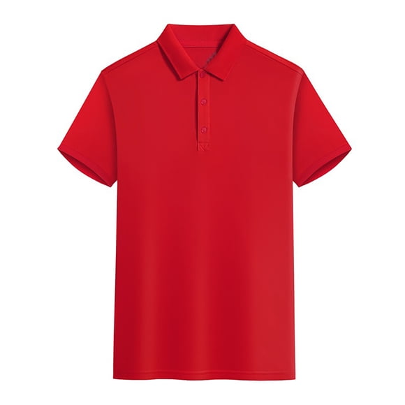 FhsagQ Men's Shirts Men Shirts Cotton 10 Super Fit Shirts for Men Short Sleeve Collared Shirt Summer Casual Women Shirt Men Shirts Tops Men's Shirts Tops Funny Red XXL