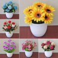 thumbnail image 1 of Silk Cloth Artificial Flower Bonsai Desktop Decoration Fake Flower Fake Potted Plant Interior Decoration Decorative Flower, 1 of 5