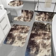 thumbnail image 1 of LSLJS Mixed Colors Bath Mats 5 Set Bathroom Rugs for 5PCS Toilet Mats Universal Soft Comfortable Water Absorption Non-Slip Thick Machine Washable Easy Dry Dark Color Home Accessories, 1 of 8
