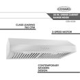 thumbnail image 3 of Cosmo UC30 30-Inch Under-Cabinet Range Hood and Over Stove Vent Light, Silver, 3 of 5