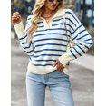 thumbnail image 3 of Chandail Rayé Printemps et Automne 2023 pour Femmes Doux Confortable Chaud Haut Décontracté pour Femmes, 3 of 5