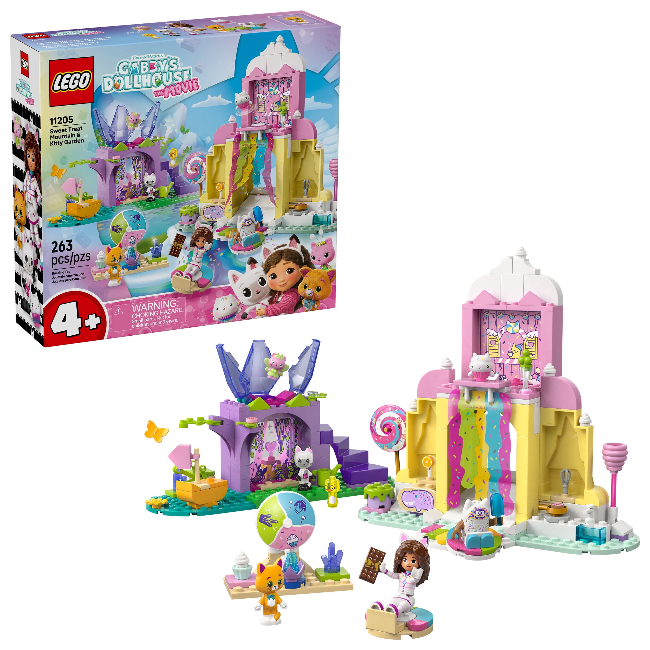 LEGO Gabby et la Maison Magique La Montagne des Friandises et le Jardin de Fée Minette, Jeu d’Imitation 11205