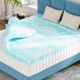 thumbnail image 1 of EDX King Size Memory Foam Mattress Toppers, Bed Topper Pad Cooling Gel Infused Soft Comfy Padding Breathable for Sleeper Sofa Couch RV Camper, CertiPUR-US Certified, 3 Inch Thick, 1 of 10