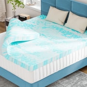 EDX TwinXL Size Memory Foam Mattress Toppers, Bed Topper Pad Cooling Gel Infused Soft Comfy Padding Breathable for Sleeper Sofa Couch RV Camper, CertiPUR-US Certified, 3 Inch Thick