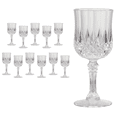 thumbnail image 1 of 12 Vintage Pink Plastic Cocktail Glasses - 7 oz Capacity (17x7cm) - Reusable, Durable & Safe for Weddings, Parties, Holidays, Daily Use - Elegant Design for Cocktails, Juice, Soft Drinks & More, 1 of 6