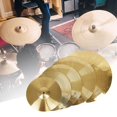 thumbnail image 4 of MYG 8 10 12 14 16 Inch Drum Brass Cymbals Percussion Splash Crash Hi-Hat Cymbal, 4 of 5
