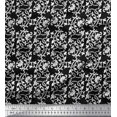 thumbnail image 1 of Soimoi Polyester Crepe Fabric Leaves & Floral Block Fabric Prints by Yard 52 Inch Wide, 1 of 3