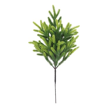 Lksixu Christmas Decorations 2PCS Artificial Needles Branches Christmas Stems Green Plants Fake Sprigs Faux Leaves Picks Crafts Sprays For Xmas Tree DIY Wreaths Xmas Decor for Holiday Party Wedding
